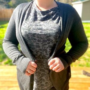 Ann Taylor LOFT Soft Gray Cardigan